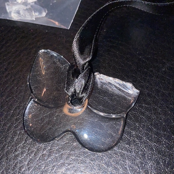 C PICS!! ART COLLAGE MURAL PROJECT DIY BACCARAT CLEAR CRYSTAL BUTTERFLY NECKLACE - Picture 7 of 10